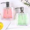 Plastic,Ceramic,Soap Dispenser Bottle with Pump,Soap Dispenser Bottle Acrylic Soap Dispenser Lotion Dispenser With Stainless Steel Pump Square Refillable Soap Pump Bottle For Kitchen Sink Countertop L view 4