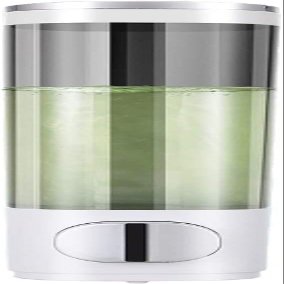 Wall-Mounted,No Punching,Soap Dispenser Bottle Soap Dispenser 1/2-Chamber Shower Dispenser Manual Wall Soap Dispenser for Kitchen, Bathroom, Hotel 400ml (13.5 Oz),Clear Lotion Pump Bottle (Color : 1C