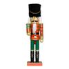 LUOZZY Christmas Nutcracker Figures, Green King Nutcracker Figures Holding Gifts for Winter Christmas Desktop Fireplace Decorations view 1