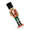 LUOZZY Christmas Nutcracker Figures, Green King Nutcracker Figures Holding Gifts for Winter Christmas Desktop Fireplace Decorations view 2