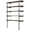 FOF FRIEND OF FAMILY(14" Deep,2Pcs Industrial Retro Wall Mount Iron Pipe Shelf,DIY Open Bookshelf,Hung Bracket,Home Improvement Kitchen Shelves,Tool Utility Shelves, Office Shelves,Bookshelves view 1