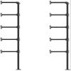 FOF FRIEND OF FAMILY(14" Deep,2Pcs Industrial Retro Wall Mount Iron Pipe Shelf,DIY Open Bookshelf,Hung Bracket,Home Improvement Kitchen Shelves,Tool Utility Shelves, Office Shelves,Bookshelves view 4
