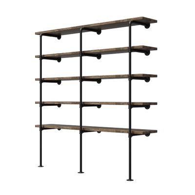 (14Deep,3pcs)Industrial Retro Wall Mount Iron Pipe Shelf,DIY Open Bookshelf,Hung Bracket,Home Improvement Kitchen Shelves,Tool Utility Shelves, Office Shelves, Bookshelves and bookcases