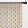 Ambesonne Hobby Tulle Curtains with Rod Pocket, Sewing Machine Patterns with Star Shapes Tailoring Objects Dressmaking Tools, Sheer Drape for Wedding Party 2 Panels, 108" x 72", Beige and Taupe view 1