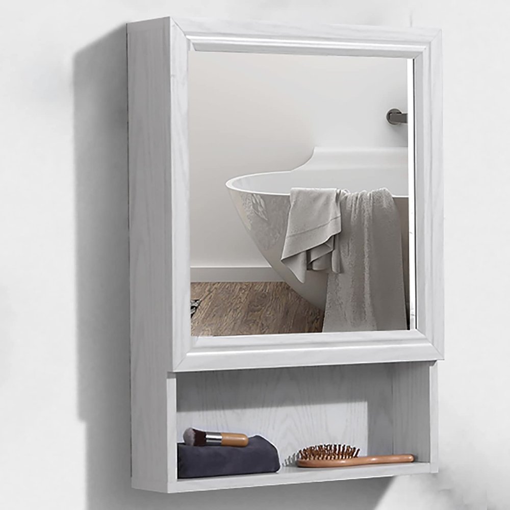 Bathroom Mirror Cabinet with Shelf Aluminum Bathroom Medicine Cabinet Mirror Storage Cabinet for Bathroom Bedroom, Hallway, 15.7X23.5 INCH (Size : 15.7 * 5 * 23.5 inch)