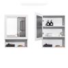 Bathroom Mirror Cabinet with Shelf Aluminum Bathroom Medicine Cabinet Mirror Storage Cabinet for Bathroom Bedroom, Hallway, 15.7X23.5 INCH (Size : 15.7 * 5 * 23.5 inch) view 3