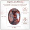 55-60mm Mahogany Obsidian Palm Stone - Worry Stone Natural Chakra Healing Reiki Polished Stone Pocket Hand Carved Crystal and Healing Stone Crystal Grid Supplies Meditation & Therapy Energy Balancing view 2