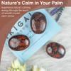 55-60mm Mahogany Obsidian Palm Stone - Worry Stone Natural Chakra Healing Reiki Polished Stone Pocket Hand Carved Crystal and Healing Stone Crystal Grid Supplies Meditation & Therapy Energy Balancing view 3