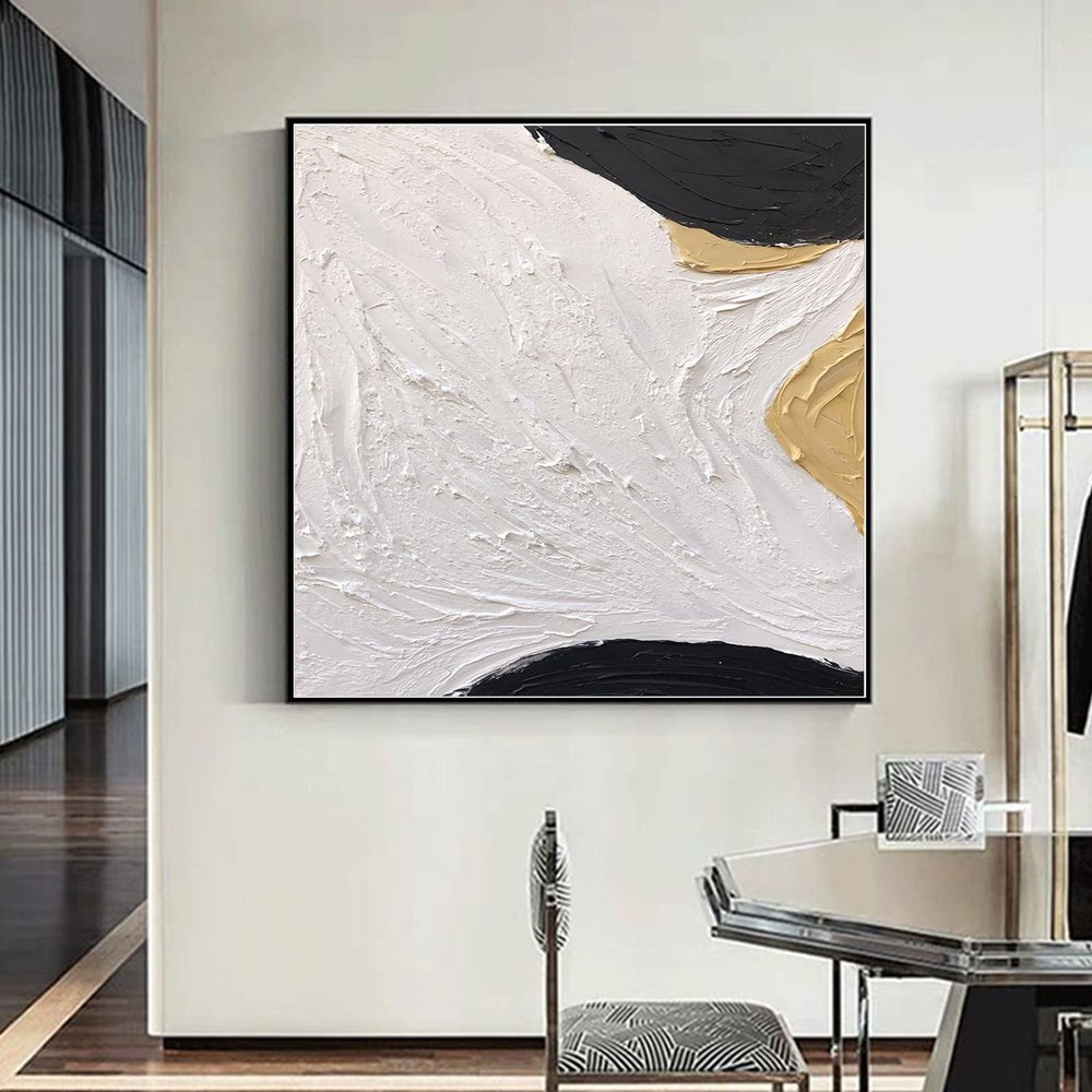 100% Hand-Painted Original Art Oil PaintingThick strokes Modern Painting,Hand Painted Textured Oil Painting,Extra Colorful Modern Abstract Painting, 40X40 Frameless Unstretched Painting
