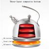 Tea Kettle, Stovetop Whistling Teapot 3L Universalmodern Whistling Stovetop Kettles,304 Stainless Steel Tea Pot,Anti-scalding Handle,Induction Cooktops,Gas Stove view 3