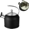Tea Kettle, Stovetop Whistling Teapot 2L Tea Kettle Stovetop Whistling Teakettle Stainless Steel Tea Coffee Pot with Ergonomic Handle for Chinese Restaurants, Conference Rooms, Living Room