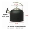 Tea Kettle, Stovetop Whistling Teapot 2L Tea Kettle Stovetop Whistling Teakettle Stainless Steel Tea Coffee Pot with Ergonomic Handle for Chinese Restaurants, Conference Rooms, Living Room view 2
