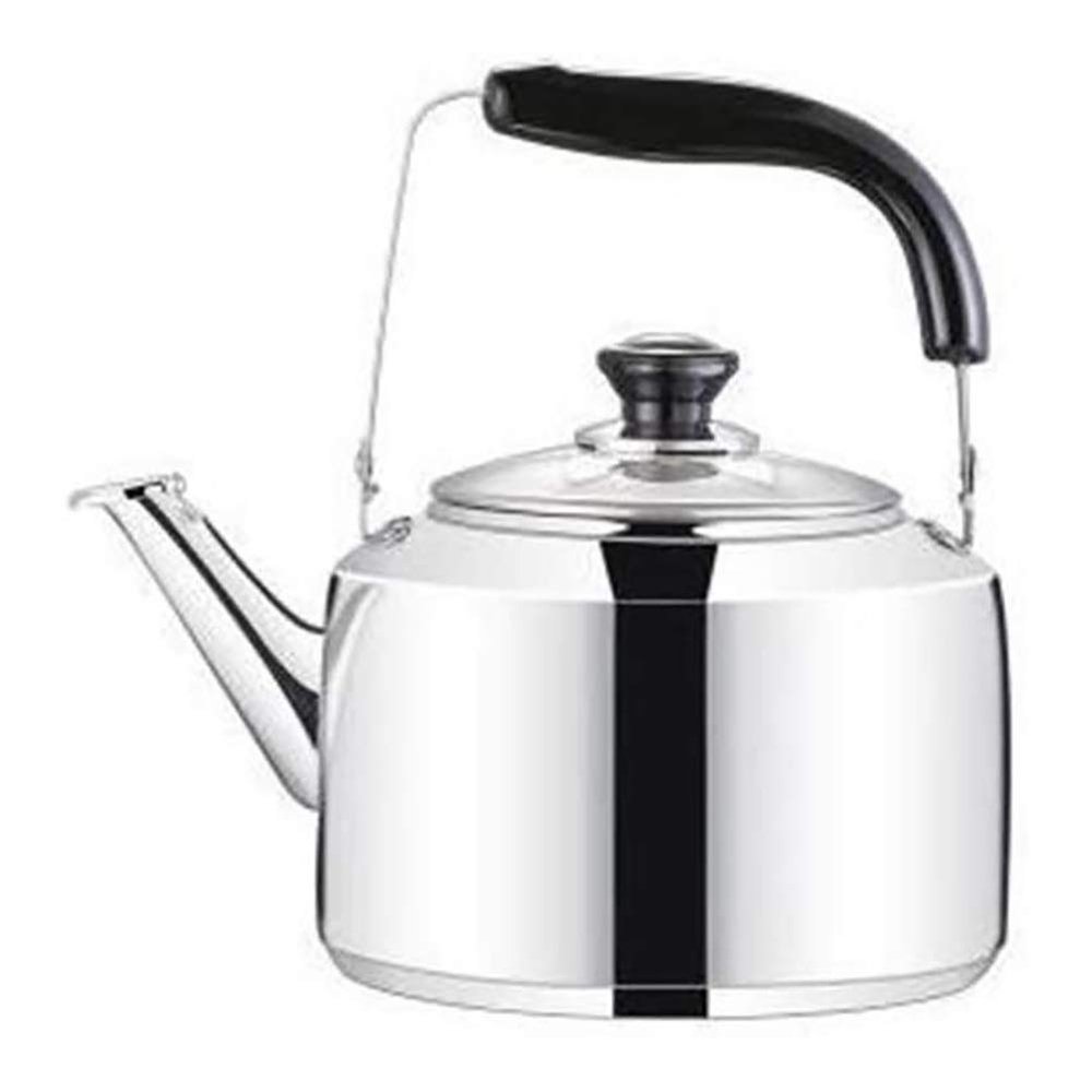 Tea Kettle, Stovetop Whistling Teapot Tea Kettle Stovetop Teapot Stainless Steel Hot Water Kettle Whistling -Mirror Finsh,Folding Handle,Fast to Boil, Whistling Teakettles (Size : 6l.)
