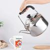 Tea Kettle, Stovetop Whistling Teapot Tea Kettle Stovetop Teapot Stainless Steel Hot Water Kettle Whistling -Mirror Finsh,Folding Handle,Fast to Boil, Whistling Teakettles (Size : 6l.) view 3