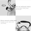 Tea Kettle, Stovetop Whistling Teapot Stovetop Household Kettle,Stainless Steel Stovetop Kettle with Insulation Handle Safe Induction Gas Hob Teapot for All Stovetops Home Camping view 2