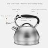 Tea Kettle, Stovetop Whistling Teapot Stovetop Household Kettle,Stainless Steel Stovetop Kettle with Insulation Handle Safe Induction Gas Hob Teapot for All Stovetops Home Camping view 3