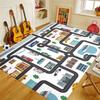 Kids Carpet Playmat Rug City Life Great for Playing with Cars Toys,Kid Rug Play Learn Area Rugs with Rubber Backing,Have Fun Throw Rug for Children's Rooms Bedroom Living Room Game Room 71x98 inch view 2