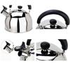 Tea Kettle, Stovetop Whistling Teapot Whistling Kettle With Folding Handle-304 Stainless Steel Kettle Stovetop Teakettle Whistling Kettle Large Capacity Induction Cooker Gas Stove Universal view 4