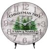 Christmas Tree Clock | Ultra Quiet Quartz Mechanism | Hand Made in USA Beautiful Crisp Lasting Color | Comes in 8 Sizes view 1