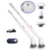 Electric Spin Scrubber, Electric Cleaning Brush Scrubber 360 Cordless Power Cleaning Brush with Telescopic Rod Handle, Portable Spin Scrubber for Cleaning Kitchen, Floor, Toilet, 3 Brushes & a Holder view 1