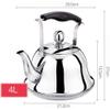Tea Kettle Stovetop Whistling Stainless Steel Whistling Tea Kettle For Stove Top Induction Stainless Steel Teapot Gas Stovetop Water Kettle Whistle Modern Cookware (Color : A, Size : 4l) view 2