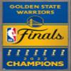 Trends International NBA Golden State Warriors - 2022 Commemorative Finals Team Logo Wall Poster, 22.4L x 14.7W, Barnwood Framed Version view 1