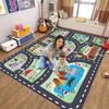 Kids Carpet Playmat Rug City Life Great for Playing with Cars Toys,Kid Rug Play Learn Area Rugs with Rubber Backing,Have Fun Throw Rug for Children's Rooms Bedroom Living Room Game Room 71x98 inch view 1