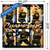 Trends International NBA Golden State Warriors - 2022 Commemorative Finals Champions Wall Poster, 34L x 22.4W, White Framed Version view 3