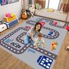 Kids Carpet Playmat Rug City Life Great for Playing with Cars Toys,Kid Rug Play Learn Area Rugs with Rubber Backing,Have Fun Throw Rug for Children's Rooms Bedroom Living Room Game Room 71x98 inch view 1