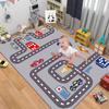 Kids Carpet Playmat Rug City Life Great for Playing with Cars Toys,Kid Rug Play Learn Area Rugs with Rubber Backing,Have Fun Throw Rug for Children's Rooms Bedroom Living Room Game Room 71x98 inch view 4