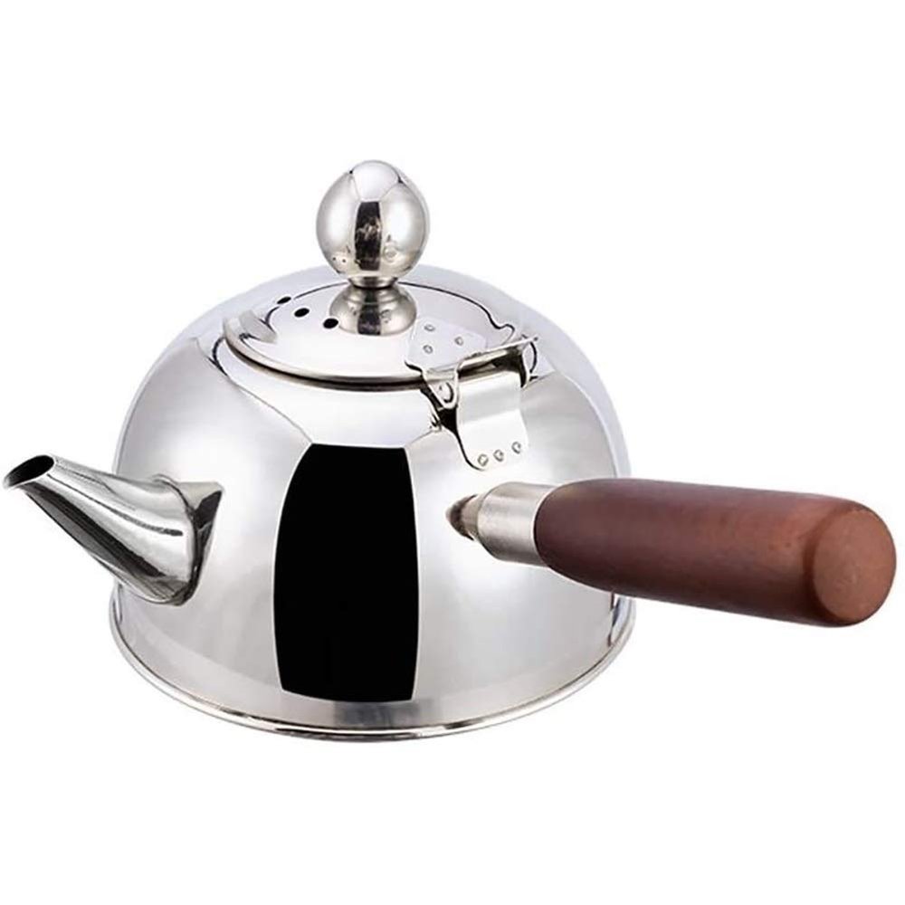 Tea Kettle Stovetop Whistling Stainless Steel Rose Gold Teapot Kettle, Stainless Steel Stovetop For Induction Hobs Gas Ceramic Electric Kettle (Color : B)
