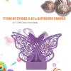 Marhynchus 100PCS Wedding Favor Sugar Chocolate Boxes European Pattern Paper Wedding Decoration for Wedding Birthday Party Decorations (Light) view 2