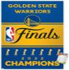Trends International NBA Golden State Warriors - 2022 Commemorative Finals Team Logo Wall Poster, 22.4L x 14.7W, Premium Poster & Mount Bundle view 1