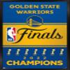 Trends International NBA Golden State Warriors - 2022 Commemorative Finals Team Logo Wall Poster, 22.4L x 14.7W, Black Framed Version view 1