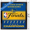 Trends International NBA Golden State Warriors - 2022 Commemorative Finals Team Logo Wall Poster, 22.4L x 14.7W, Black Framed Version view 3