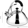 Tea Kettle Stovetop Whistling Stainless Steel Kettle 2.6L Stainless Steel Home Automatic Whistle Induction Cooker Gas General view 2
