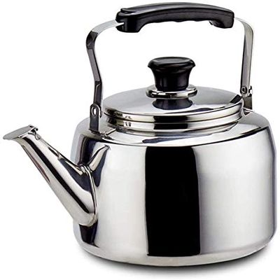 Tea Kettle Stovetop Whistling Stainless Steel Kettle 304 Stainless Steel Home Automatic Whistle Induction Cooker Gas General (Size : 4L)