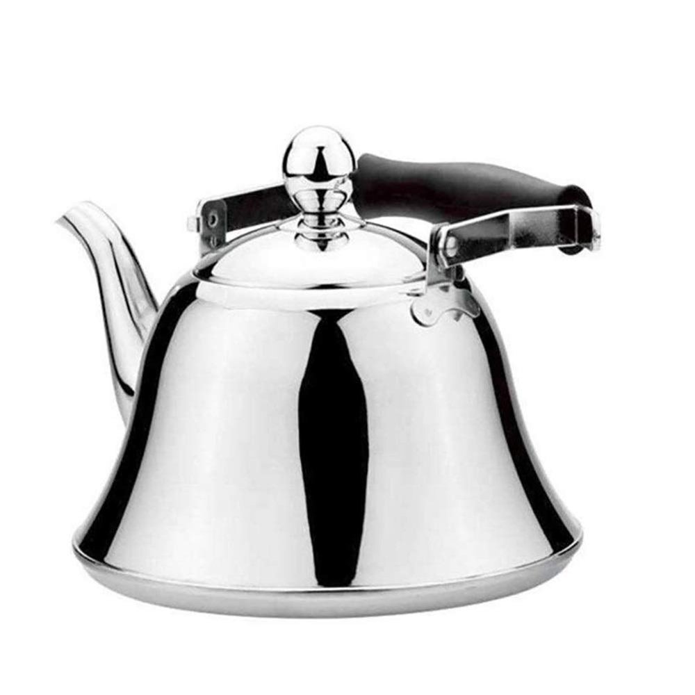 Tea Kettle Stovetop Whistling Stainless Steel Stovetop Household Kettle,Whistling Kettle for Induction HobKettle for Gas Stove Stainless Steel Whistle Tea Kettle Water Bottle (Size : 1.5l)