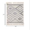Unique Loom Arlo Collection Area Rug - Hannah (Rectangular 2' 0" x 3' 0", Sandy Beige/Gray) view 2