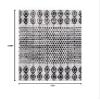 Unique Loom Cherokee Collection Area Rug - Asheville (Rectangular 6' 0" x 9' 0", Black/ Ivory) view 2