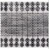 Unique Loom Cherokee Collection Area Rug - Asheville (Rectangular 6' 0" x 9' 0", Black/ Ivory) view 3