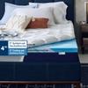 Sleep Innovations Cooling Comfort Gel Memory Foam Dual Layer Mattress Topper, 4 Inch, Queen Size, Pillow Top Cover view 3