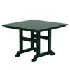 WO Home Furniture Outdoor Dining Table, 43" Square HDPE Patio Table with Umbrella Hole, Weather Resistant Patio Table for Backyard, Deck and Garden, Dark Green view 1