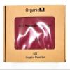 Empire Home 100% Organic Cotton Bed Sheet Set - Fitted + Flat + 2 Pillow Cases (Queen, Burgundy) view 1