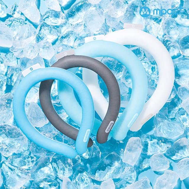 MPAC+ Neck Cooler Icering | Cooling Neck Wrap - Personal Air Conditioner with Gel Ice Pack for Outdoor Activities, Hot Weather Relief, Summer, Freeze Below 64F (Basic, Blue)