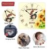 Farm Fresh Eggs Roman Numerals Retro Wall Clocks Silent Non-Ticking Wooden Wall Clocks for Grandparents with Poor Vision Farmhouse Wall Clock for Xmas Farmhouse Easy to Read 10 in view 3