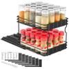 SpaceAid Pull Out Spice Rack Organizer for Cabinet, Heavy Duty Slide Out Seasoning Kitchen Organizer, Cabinet Organizer, with Labels, 8.5" W x10.75 D x8.5 H, 1 Drawer 2-Tier view 1