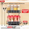 SpaceAid Pull Out Spice Rack Organizer for Cabinet, Heavy Duty Slide Out Seasoning Kitchen Organizer, Cabinet Organizer, with Labels, 8.5" W x10.75 D x8.5 H, 1 Drawer 2-Tier view 2
