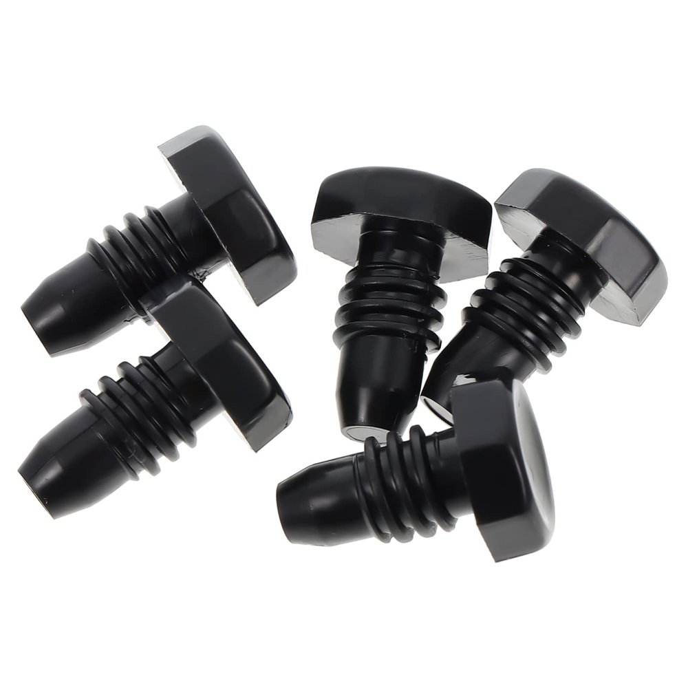 INOOMP 5pcs Billiard Cue Bottom Cover Plastic Protective Tail Caps for Cue Storage and Impact Prevention Cylindrical Design for Longevity and Performance