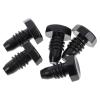 INOOMP 5pcs Billiard Cue Bottom Cover Plastic Protective Tail Caps for Cue Storage and Impact Prevention Cylindrical Design for Longevity and Performance view 1
